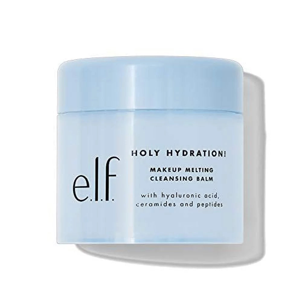 Holy Hydration! Makeup Melting Cleansing Balm, Face Cleanser & Makeup Remover, Infused with Hyaluronic Acid to Hydrate Skin, 2 Oz