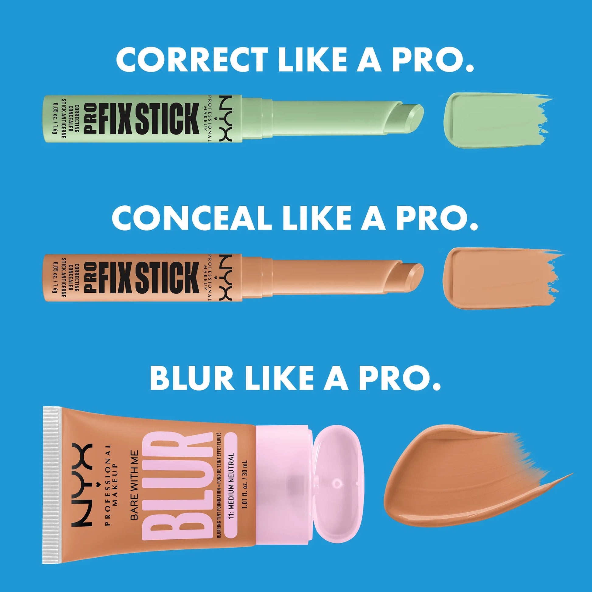 Color Correcting Pro Fix Stick Concealer, Pink